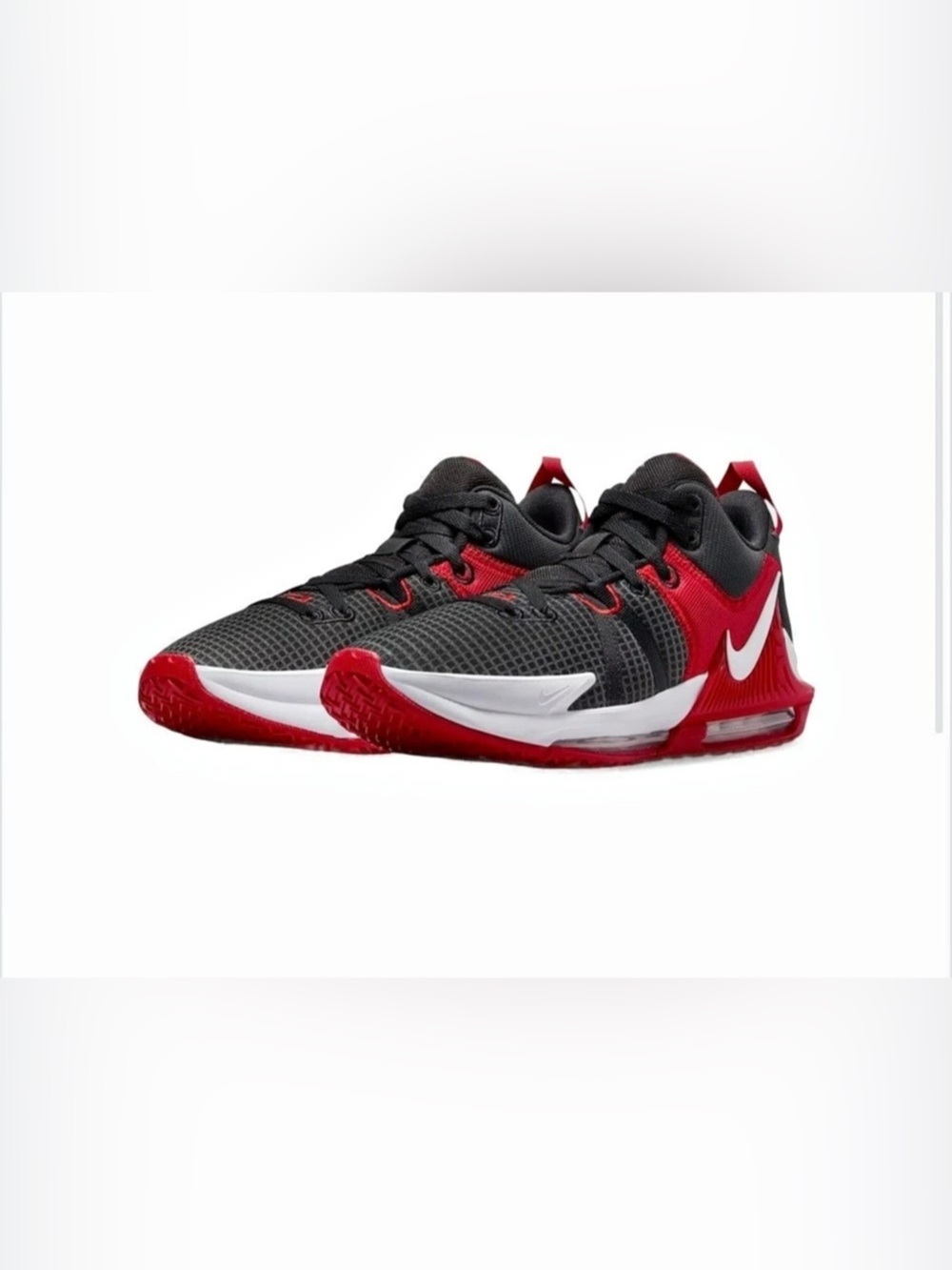 Nike LeBron Witness 7 Basketball Sneakers Black & Red US 9.5